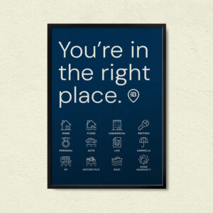 Framed Signage - Portrait 24 x 36