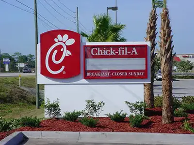 Custom monument signs for business entrances and commercial properties