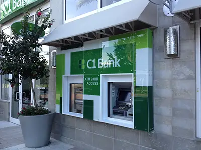 Custom vehicle wraps and ATM wraps for business branding and advertising