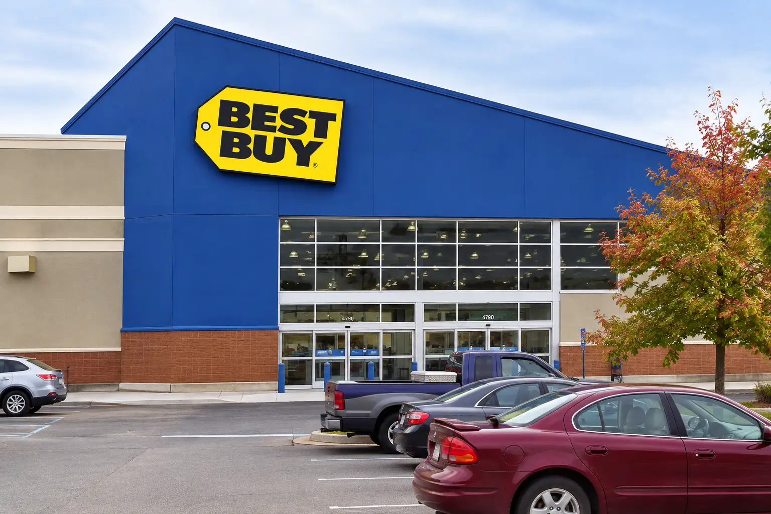 Best Buy storefront signage manufactured for a national signage program