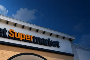 Commercial sign types including channel letters, monument signs, blade signs, and storefront signage
